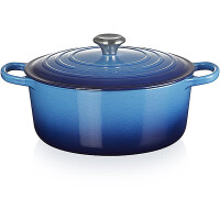 Le Creuset Br&auml;ter Signature rund 28 cm Azure