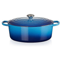 Le Creuset Br&auml;ter Signature oval 27 cm Azure