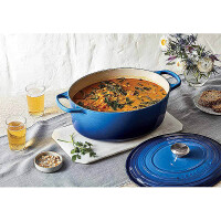 Le Creuset Br&auml;ter Signature oval 27 cm Azure