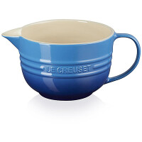 Le Creuset R&uuml;hrsch&uuml;ssel mit Henkel 27 cm  Azure