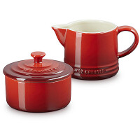 Le Creuset ZUCKER- UND MILCHSET KIRSCHROT