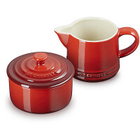 Le Creuset ZUCKER- UND MILCHSET KIRSCHROT