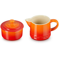 Le Creuset ZUCKER- UND MILCHSET OFENROT
