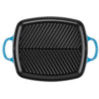 Le Creuset Rechteckige Grillplatte Signature 30 cm Azure