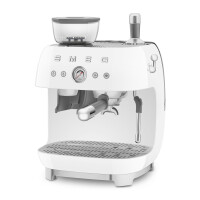 SMEG EGF03WHEU Kompakte Siebtr&auml;germaschine mit integrierter Kaffeem&uuml;hle, Farbe: Wei&szlig;