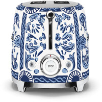 SMEG TSF01DGBEU Dolce &amp; Gabbana Blu Mediterraneo, 2-Schlitz-Toaster