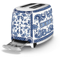 SMEG TSF01DGBEU Dolce &amp; Gabbana Blu Mediterraneo, 2-Schlitz-Toaster