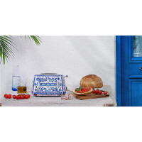 SMEG TSF01DGBEU Dolce &amp; Gabbana Blu Mediterraneo, 2-Schlitz-Toaster