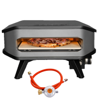 COZZE 13&quot; Pizza-Gas-Ofen Profi bis 450 Grad mit 34x34 cm Pizzastein