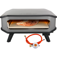 COZZE 17&quot; Pizza-Gas-Ofen Profi bis 450 Grad ,mit 42x42 cm Pizzastein