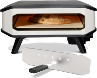 Cozze 17&quot; Pizzaofen mit Pizzastein elektrisch 2200 Watt inklusive Hitzeschild, IPX 4