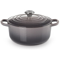 Le Creuset Bräter Signature rund 24 cm Flint