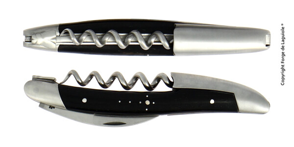 Forge de Laguiole  Sommelier Messer Inox geschweisste Feder Ebenholz matt Klinge Inox Standard
