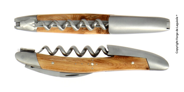 Forge de Laguiole  Sommelier Messer Inox geschweisste Feder Wacholder matt Klinge Inox Standard