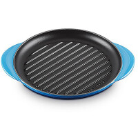 Le Creuset Grillplatte rund 25 cm Azure