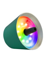 Sompex-Lighting TOP 2.0 GR&Uuml;N H11CM D12,5CM RGB KUNSTST, 103lm 1,3W 2700-3000K