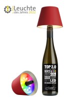 Sompex-Lighting TOP 2.0 ROT H11CM D12,5CM RGB KUNSTST,...