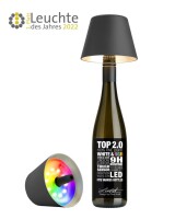 Sompex-Lighting TOP 2.0 ANTHR H11CMD12,5CM RGB KUNSTST, 103lm 1,3W 2700-3000K