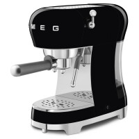 SMEG ECF02BLEU 50s Style Espresso-Kaffeemaschine Schwarz