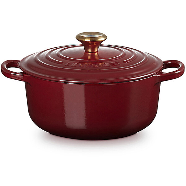 Le Creuset Br&auml;ter Signature rund 24 cm Garnet