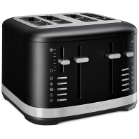 KitchenAid 5KMT4109EBM 4-Scheiben Toaster Farbe: Matt Schwarz