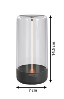 Sompex PULSE Akku-Tischleuchte anthrazit 0,5W 55LM 1800K