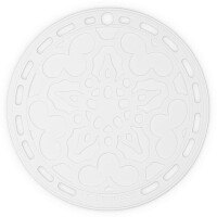 Le Creuset Silikonuntersetzer Tradition White