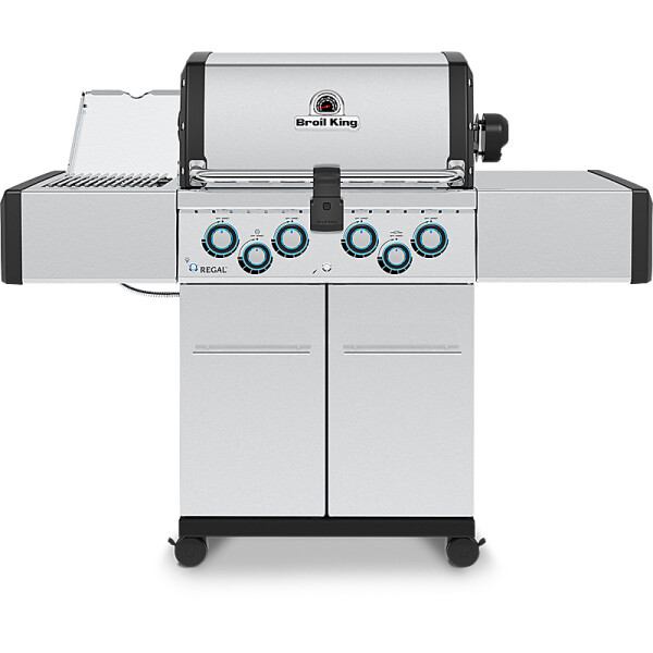 Broil King Regal S490 IR Edelstahl Gasgrill mit Infrarot-Seitenbrenner
