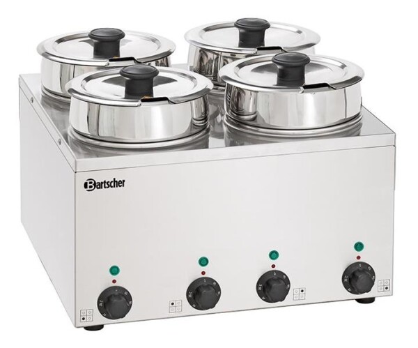 Bartscher Bain Marie Hotpot, 4x Topf, 3,5 L 608035