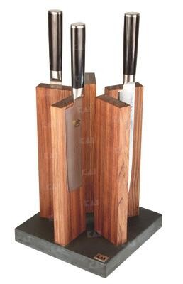 Kai Messer KAI Magnet-Messerblock &quot;Stonehenge&quot; RedWood/Granit STH-1