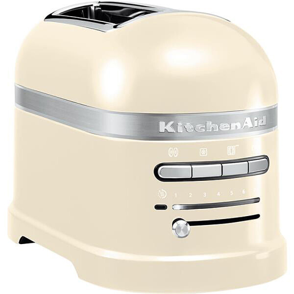 KitchenAid 5KMT2204EAC Toaster 2-Scheiben ARTISAN Farbe cr&egrave;me incl. Sandwichzange