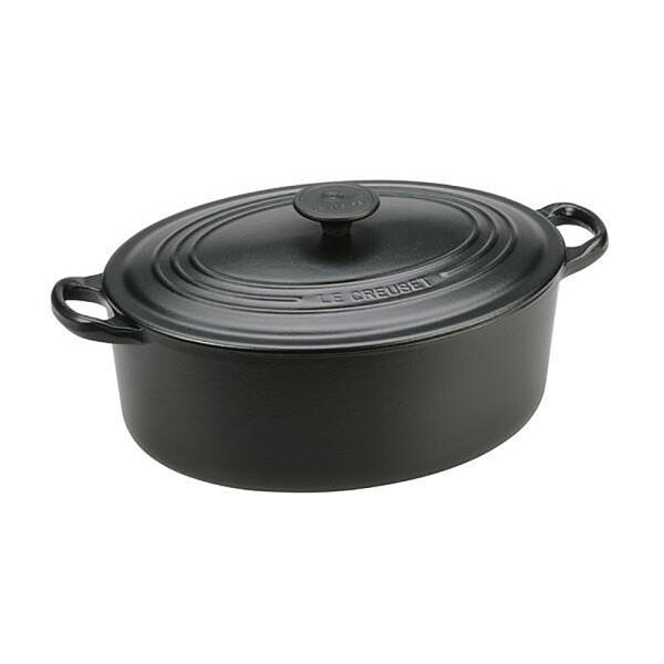 Le Creuset Br&auml;ter oval 40cm Schwarz