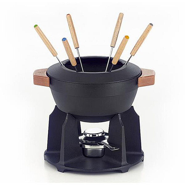 Le Creuset FONDUE-SET KOMPLETT, SCHWARZ