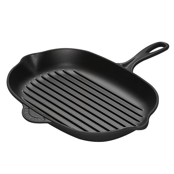 Le Creuset GRILLPFANNE OVAL SCHWARZ