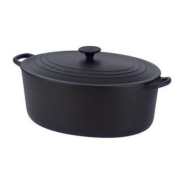 Le Creuset BR&Auml;TER OVAL 35 CM SCHWARZ