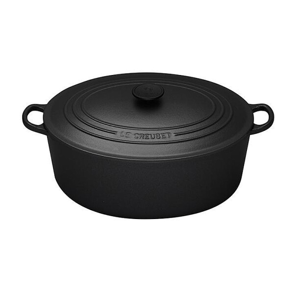 Le Creuset BR&Auml;TER OVAL 31 CM SCHWARZ