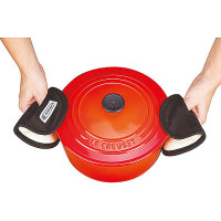 Le Creuset Topf-Griffschutz Schwarz 2 Stück