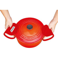 Le Creuset Topf-Griffschutz Kirschrot 2 St&uuml;ck