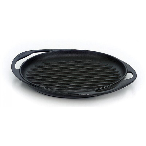 Le Creuset GRILLPLATTE SCHWARZ 24x24cm doppelseitig