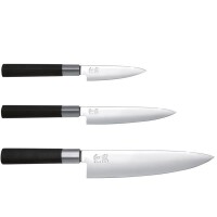 Kai Messer Messerset Aktion 3 Teilig Wasabi Black