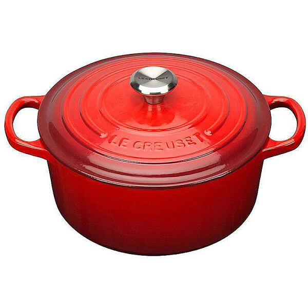 Le Creuset Br&auml;ter rund Signature 18cm kirschrot