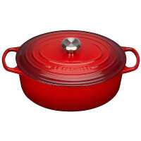 Le Creuset Bräter oval Signature 27cm kirschrot