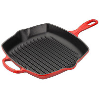 Le Creuset Grillpfanne quadratisch Signature 26cm kirschrot