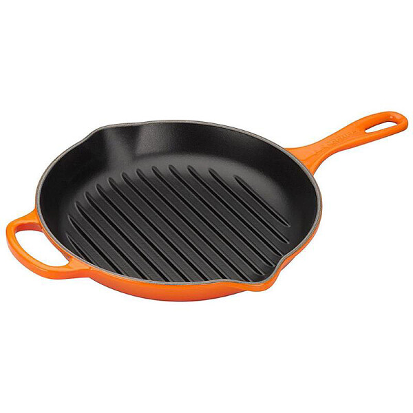 Le Creuset GRILLPFANNE RUND SIGNATURE 26 CM OFENROT
