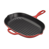 Le Creuset GRILLPFANNE OVAL SIGNATURE KIRSCHROT 32cm