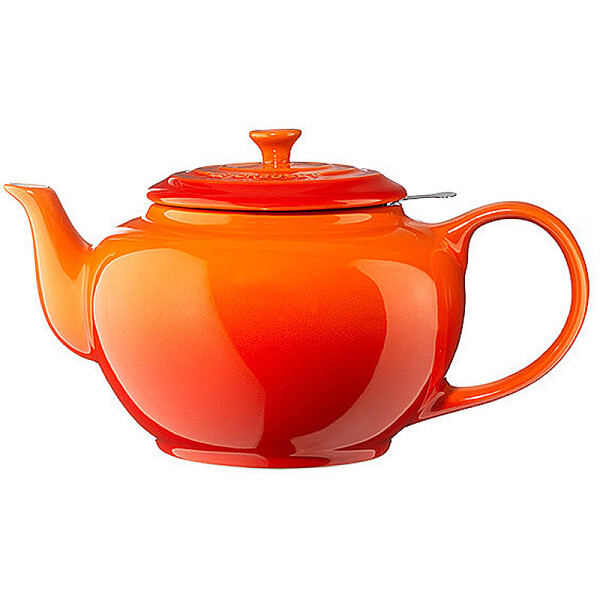 Le Creuset KLASSISCHE KANNE 1,3 L MIT SIEB OFENROT