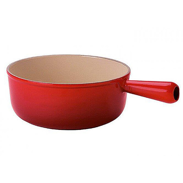 Le Creuset Caquelon Schwenkkasserolle Fonduetopf Guss Kirschrot 22cm