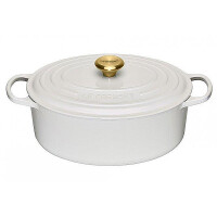 Le Creuset Bräter oval Signature 31 cm White
