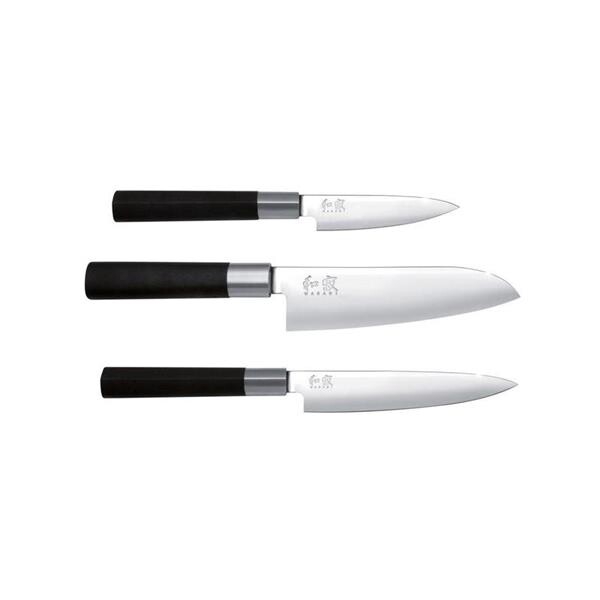 Kai Messer Set 3-teilig Wasabi Black 67-W17