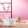 Le Creuset Br&auml;ter rund Signature 20 cm, 
Wei&szlig; mit Sakura-Dekor